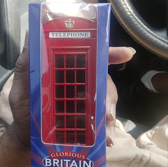 Other - England London Red Phone Box Telephone Booth Kiosk Coin Money Saving Piggy Bank